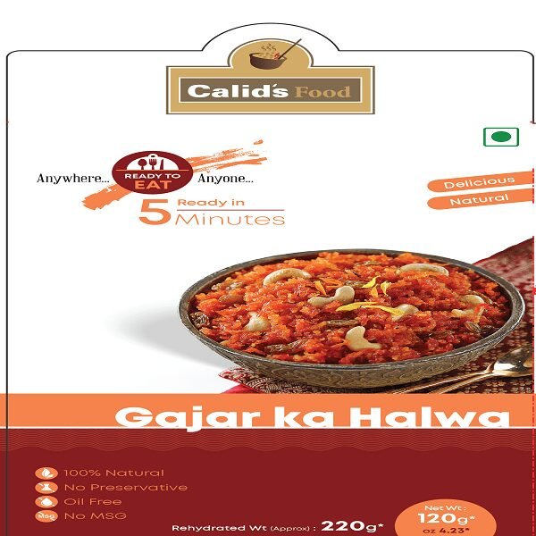 CALID'S FOOD-GAJAR KA HALWA READY TO EAT-120 gm ( PACK OF 2 )