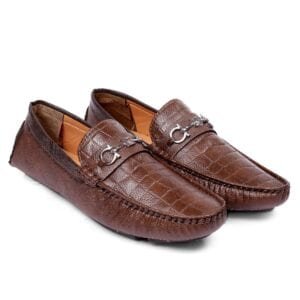 BAXXICO-MEN'S CASUAL FAUX LEATHER DRIVING & LOAFER-BROWN (588)