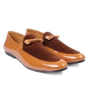 BAXXICO-MEN'S FORMAL PU LEATHER LOAFER MOCASSINS SHOES-TAN (570)