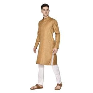 Buy Khadi Kurta-Pajama Online Cotton Blend Copper|Swadeshibabu