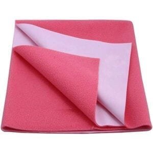 V S RETAILER-QUICK DRY WATERPROOF BED PROTECTOR DRY SHEET-DARK PINK