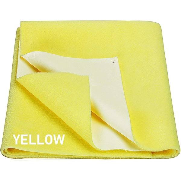 V S RETAILER-QUICK DRY WATERPROOF BED PROTECTOR DRY SHEET-YELLOW