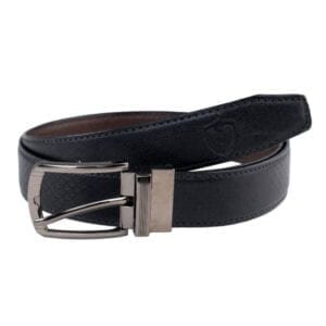 V S RETAILER-MEN'S PU-LEATHER FORMAL REVERSIBLE BELT-BLACK