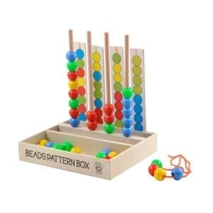 STRAWBERRY STOP-KID'S MULTILEVEL BEADS & PATTERN BOX-MULTI COLOR