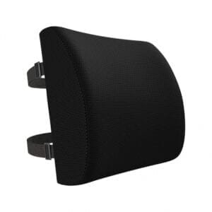 GRIPYOGA-MEMORY FOAM ORTHOPEDIC LUMBER SUPPORT CUSHION-BLACK