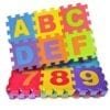 GRIPYOGA-KID'S 36 PIC INTERLOCKING PUZZLE LEARNING MAT-MULTICOLOR