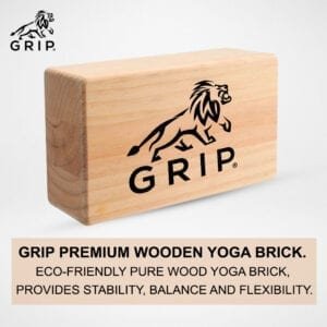 GRIPYOGA-UNISEX ECO-FRIENDLY WOODEN YOGA BRICKS-1 NO.