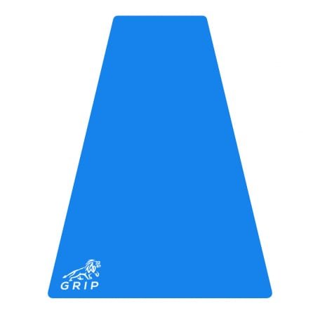 GRIPYOGA-UNISEX 10 MM THICKNESS PLAIN CORK YOGA MAT-BLUE