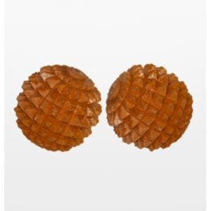 GRIPYOGA-UNISEX WOODEN ACUPRESSURE MASSAGE BALL-BROWN