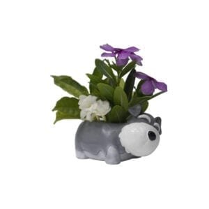 DIVINE SHOP-CUTE CARTOON PLAYFUL DOG FLOWER POT-MULTICOLOR