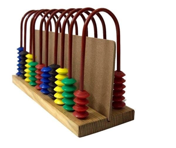 STRAWBERRY STOP-KID'S WOODEN TEACHER ABACUS BOARD-MULTICOLOR