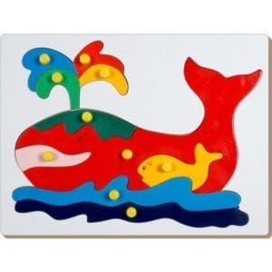 STRAWBERRY STOP-KID'S FISH JIG SAW LIFT OUT PUZZLE-MULTICOLOR