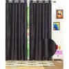 CURTAIN DECOR-POLYRESIN MORPANKH PUNCHING CURTAIN-BROWN (PACK OF 2)