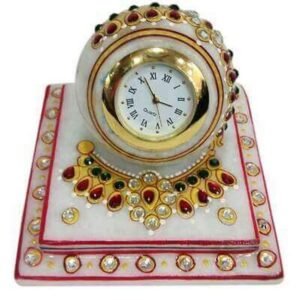 G L MARBLE HANDICRAFT-MARBLE HANDICRAFT TABLE CLOCK