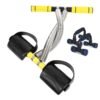 ODDISH-UNISEX DOUBLE SPRING TUMMY TRIMMER WITH PUSH UP BARS-YELLOW
