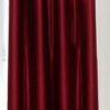 CURTAIN DECOR-POLYESTER LEAF LONG PATCH CURTAIN-MAROON (PACK OF 2)