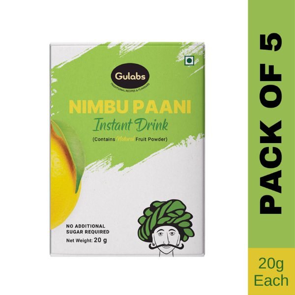 Gulabs-Nimbu Paani Instant Drink-20 gm Each Pack (Pack of 10)