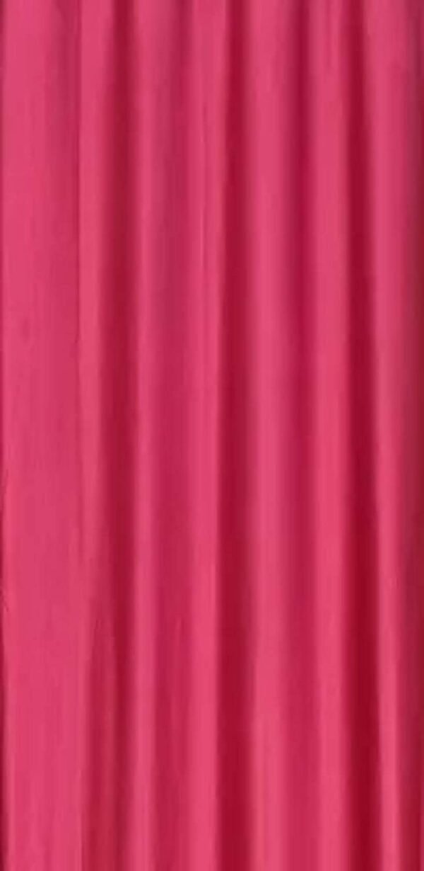 Curtain Decor-Faux Silk Polyester Blackout Window Curtain-Pink (Pack Of 2)