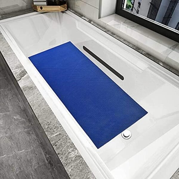 Reyansh Decor-Attractive & Decorative Bathroom Rubber Mat-Blue