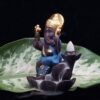 Beckon Venture-Handcrafted Lord Ganesha Backflow Incense Burner-Blue
