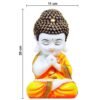 Beckon Venture-Handcrafted Baby Monk Meditating Buddha-Yellow