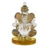 Beckon Venture-Handcrafted Glass Lord Ganesha Statue-Multicolor