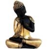 Beckon Venture-Handcrafted Meditating Lord Buddha Idol-Gold