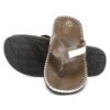 Emosis-Men's Faux Leather Casual Chappal Cum Thong Sandal-Brown