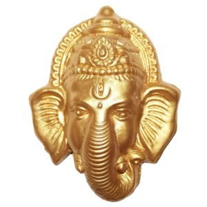 Beckon Venture-Handcrafted Wall Hanging Lord Ganesha Statue-Gold