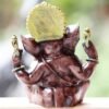 Beckon Venture-Polyresin Handcrafted Lord Ganesha Statue-Brown