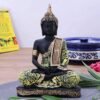 Beckon Venture-Handcrafted Lord Buddha In Meditation Statue-Green