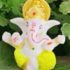 Beckon Venture-Handcrafted Lord Ganesha For Car Dashboard-Parrot Green