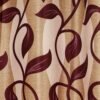 Reyansh Decor-Polyester Floral Grommet Curtain-Wine N (Pack Of 3)