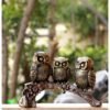 Beckon Venture- Handicrafted Cute Owl Sitting on Branch of Tree-Gold