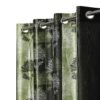 Reyansh Decor-Printed Heavy Polyester Eyelet Curtain-Green Tree (Pack Of 3)