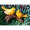 Beckon Venture-Cute Love Birds Showpiece For Home Decor-Yellow