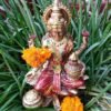 Beckon Venture-Polyresin Handcrafted Goddess Laxmi Idol-Multicolor