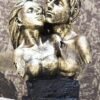 Beckon Venture-Polyresin Romentic Love Couple Showpiece-Gold