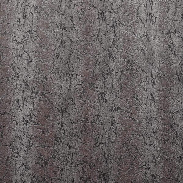 Reyansh Decor-Heavy Vevlet Print Eyelet Curtain-Grey Texture (Pack Of 3)