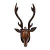 Mukherjee Handicraft-Wooden Deer Head Showpiece for Home Decoration-Brown