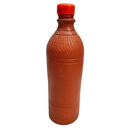 Mukherjee Handicraft-Pure Terracotta Earthenware Water Bottle-Brown