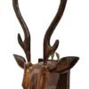 Mukherjee Handicraft-Wooden Deer Head Showpiece for Home Decoration-Brown