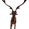 Mukherjee Handicraft-Handmade Wooden Deer Showpiece-Brown