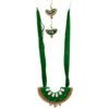 Mukherjee Handicraft-Women's Traditional Terracotta Jewellery Set-Green