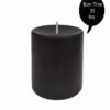 PURE INDIAN CANDLE-Autumn Leaves Scented Handmade Pillar Candles-Black ( Pack Of 4)