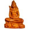Mukherjee Handicraft-Handmade Terracotta Bholenath Shiva Statue-Brown