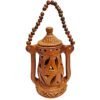 Mukherjee Handicraft-Big Terracotta Hanging Candle Holder-Brown
