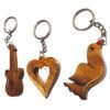 Mukherjee Handicraft-Wooden Key Chains-Brown (Pack Of 3)