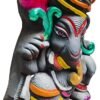 Mukherjee Handicraft-Handcrafted Idol Pen Stand/Flower Pot Showpiece-Multicolor