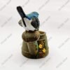 Divine Shop-Handcrafted Handmade Watering Can With Bird-Multicolor